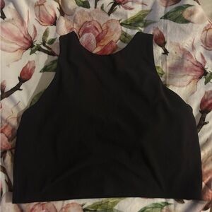 Athleta black conscious crop bra. Size smalll
